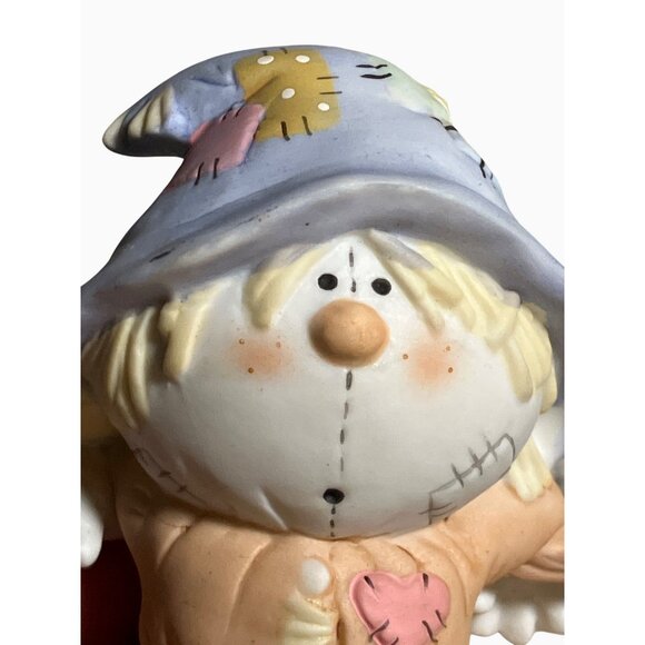 Bumpkins By Fabrique Scarecrow Figurine With Pumpkin Accent 3.5" Tall - Picture 7 of 12